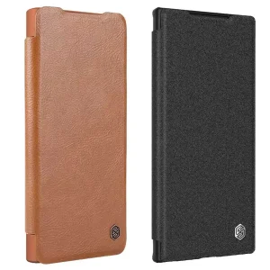 کیف کلاسوری نیلکین مدل Qin Prop Leather Classic Cloth مناسب برای گوشی موبایل سامسونگ Galaxy S24 Ultra