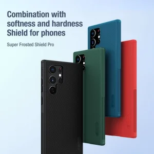 کاور نیلکین مدل  Super Frosted Shield Pro مناسب برای گوشی موبایل سامسونگ Galaxy S22 Ultra
