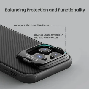 کاور نیلکین مدل Camshield Prop Magnetic Frame version مناسب برای گوشی موبایل اپل iPhone 16 Pro
