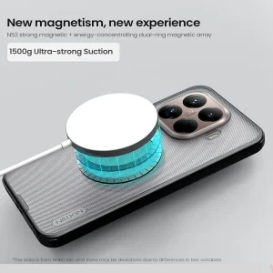 کاور نیلکین مدل Frosted Shield Pro Transparent Magnetic مناسب برای گوشی موبایل شیائومی 15T Pro