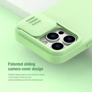 کاور نیلکین مدل CamShield Silky silicon مناسب برای گوشی موبایل اپل iPhone 14 Pro