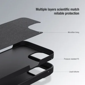 کاور نیلکین مدل CamShield Silky silicon مناسب برای گوشی موبایل اپل iPhone 14 Pro