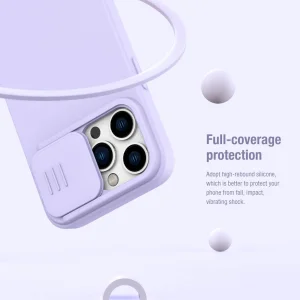 کاور نیلکین مدل CamShield Silky silicon مناسب برای گوشی موبایل اپل iPhone 14 Pro