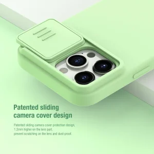 کاور نیلکین مدل CamShield Silky Silicone مناسب برای گوشی موبایل اپل iPhone 15 Pro Max
