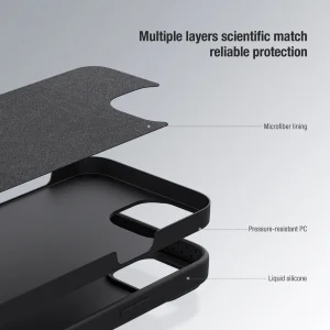 کاور نیلکین مدل CamShield Silky Silicone مناسب برای گوشی موبایل اپل iPhone 15 Pro Max