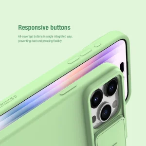 کاور نیلکین مدل CamShield Silky Silicone مناسب برای گوشی موبایل اپل iPhone 15 Pro Max