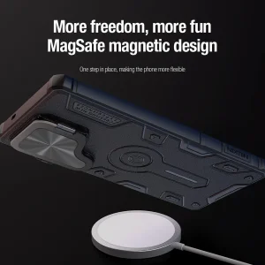 کاور نیلکین مدل CamShield Armor Prop Magnetic مناسب برای گوشی موبایل سامسونگ Galaxy S25 Ultra