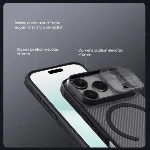 کاور نیلکین مدل CamShield Pro Magnetic Clear version مناسب برای گوشی موبایل اپل iPhone 17 Pro