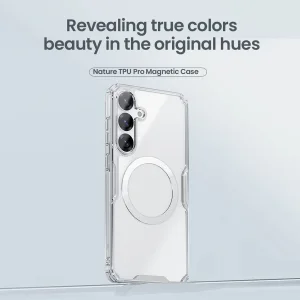 کاور نیلکین مدل Nature TPU Pro Magnetic مناسب برای گوشی موبایل سامسونگ Galaxy S25