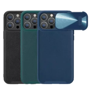 کاور نیلکین مدل CamShield S Leather مناسب برای گوشی موبایل اپل iPhone 13 Pro Max