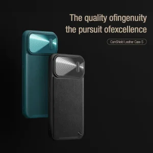 کاور نیلکین مدل CamShield S Leather مناسب برای گوشی موبایل اپل iPhone 13 Pro Max
