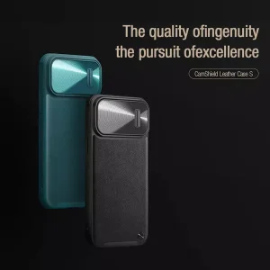 کاور نیلکین مدل CamShield S Leather مناسب برای گوشی موبایل اپل iPhone 13 Pro Max