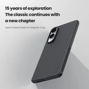کاور نیلکین مدل Super Frosted Shield Pro Magnetic مناسب برای گوشی موبایل سامسونگ Galaxy S25 Edge