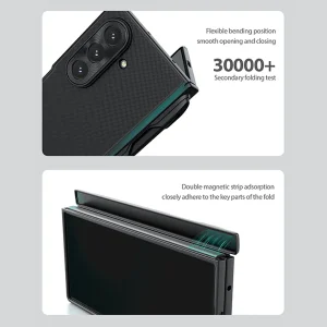 کاور نیلکین مدل Super Frosted Shield Pen Holder مناسب برای گوشی موبایل سامسونگ Galaxy Z Fold 7