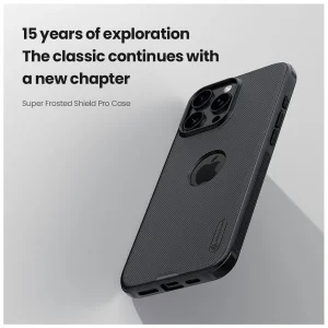 کاور نیلکین مدل  Frosted Shiled Pro LogoCut مناسب برای گوشی موبایل اپل IPhone 16 Pro Max