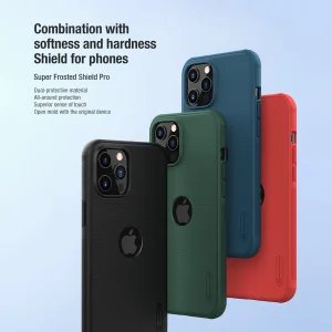 کاور نیلکین مدل Frosted Pro (with LOGO cutout) مناسب برای گوشی موبایل اپل iPhone 12 / iPhone 12 Pro