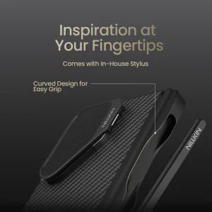 کاور نیلکین مدل CarboProp Magnetic MagSafe Pen Holder Transparent Lens مناسب برای گوشی موبایل سامسونگ Galaxy Z Fold 7