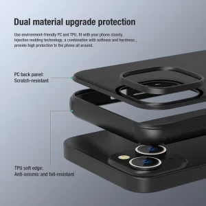 کاور نیلکین مدل Frosted Shield Pro مناسب برای گوشی موبایل اپل iPhone 14 plus/ 15 Plus