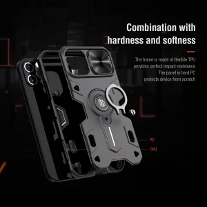 کاور نیلکین مدل CAMSHIELD-ARMOR-1212PR مناسب برای گوشی موبایل اپل IPHONE 12 / 12 PRO