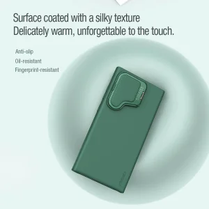 کاور نیلکین مدل CamShield Silky Prop Silicon مناسب برای گوشی موبایل سامسونگ Galaxy S24 Ultra