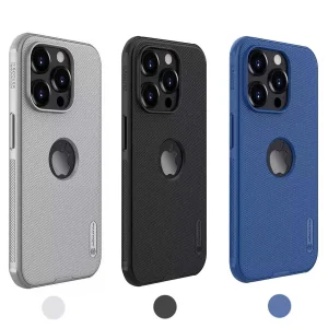 کاور نیلکین مدل  Frosted Shiled Pro LogoCut مناسب برای گوشی موبایل اپل IPhone 15 Pro Max