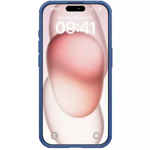 کاور نیلکین مدل  Frosted Shiled Pro LogoCut مناسب برای گوشی موبایل اپل IPhone 15 Pro Max