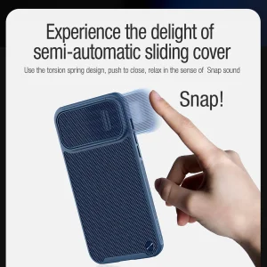 کاور نیلکین مدل Textured Fiber S Case مناسب برای گوشی موبایل اپل iPhone 14 Pro