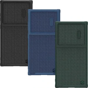 کاور نیلکین مدل Textured Fiber S Case مناسب برای گوشی موبایل سامسونگ Galaxy S23 Ultra