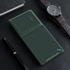 کاور نیلکین مدل Textured Fiber S Case مناسب برای گوشی موبایل سامسونگ Galaxy S23 Ultra