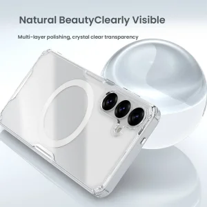 کاور نیلکین مدل Nature TPU Pro Magnetic مناسب برای گوشی موبایل سامسونگ  Galaxy S25 Plus