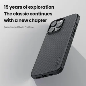 کاور نیلکین مدل Super Frosted Shield Pro مناسب برای گوشی موبایل اپل iPhone 15