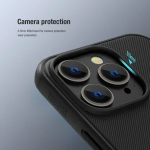 کاور نیلکین مدل Super Frosted Shield Pro مناسب برای گوشی موبایل اپل iPhone 15