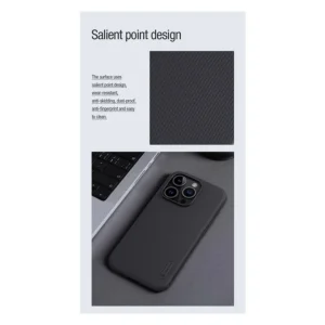 کاور نیلکین مدل Super Frosted Shield Pro مناسب برای گوشی موبایل اپل iPhone 15