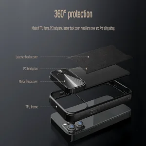 کاور نیلکین مدل CamShield Leather S Case مناسب برای گوشی موبایل اپل  iPhone 14 plus