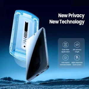 محافظ صفحه نمایش حریم شخصی نیلکین مدل Guardian Full privacy مناسب برای گوشی موبایل سامسونگ Galaxy S25 Plus به همراه کیت نصب