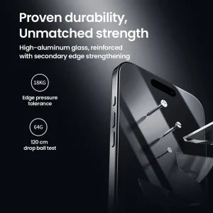 محافظ صفحه نمایش نیلکین مدل CP Plus Pro مناسب برای گوشی موبایل اپل iPhone 17 Pro max به همراه کیت نصب آسان