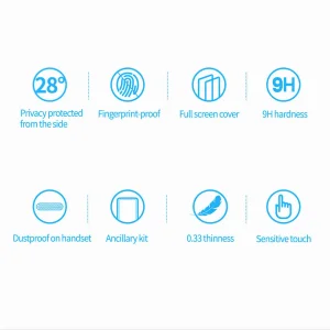 محافظ صفحه نمایش حریم شخصی نیلکین مدل Guardian Privacy مناسب برای گوشی موبایل اپل iPhone 12 Pro Max