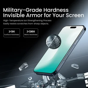محافظ صفحه نمایش نیلکین مدل H Plus Pro Anti Reflex مناسب برای گوشی موبایل اپل iPhone 17/ 17 Pro/ 16 Pro  به همراه کیت نصب