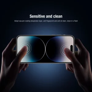 محافظ صفحه نمایش نیلکین مدل Amazing 2-in-1 HD مناسب برای گوشی موبایل اپل iPhone 14 pro به همراه محافظ لنز دوربین