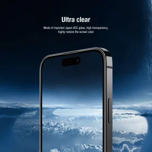 محافظ صفحه نمایش نیلکین مدل Amazing 2-in-1 HD مناسب برای گوشی موبایل اپل iPhone 14 pro به همراه محافظ لنز دوربین