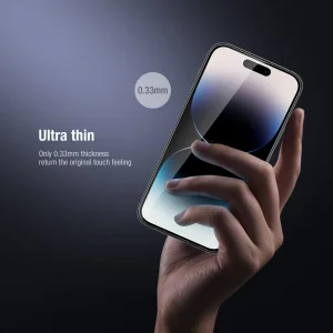 محافظ صفحه نمایش نیلکین مدل Amazing 2-in-1 HD مناسب برای گوشی موبایل اپل iPhone 14 pro به همراه محافظ لنز دوربین