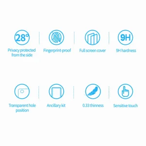 محافظ صفحه نمایش حریم شخصی نیلکین مدل Guardian مناسب برای گوشی موبایل اپل iPhone 15 Pro Max