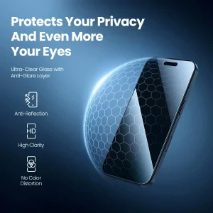 محافظ صفحه نمایش حریم شخصی نیلکین مدل Guardian-Pry مناسب برای گوشی موبایل اپل iPhone 17 Pro Max به همراه کیت