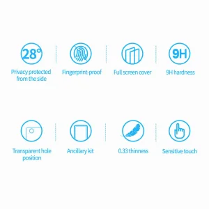 محافظ صفحه نمایش حریم شخصی نیلکین مدل Guardian Privacy مناسب برای گوشی موبایل اپل iPhone 16e/14/13 Pro/13