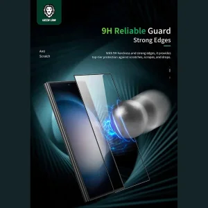 محافظ صفحه نمایش گرین لاین مدل 9H Crystal Shield مناسب برای گوشی موبایل سامسونگ Galaxy S24 Ultra