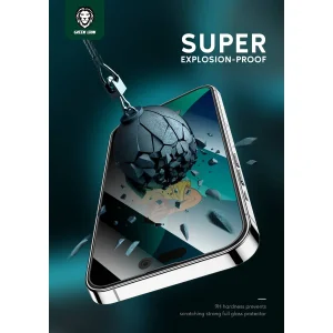 محافظ صفحه نمایش حریم شخصی گرین مدل Silicone Privacy-HD Plus مناسب برای گوشی موبایل اپل iPhone 14 Pro