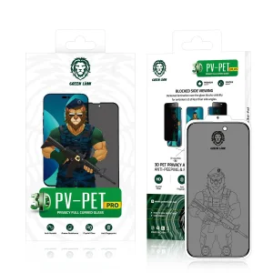 محافظ صفحه نمایش حریم شخصی گرین مدل 3D Pv-Pet Pro مناسب برای گوشی موبایل اپل iPhone 14 Pro Max