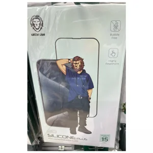 محافظ صفحه نمایش گرین لاین مدل 3D Silicon Plus مناسب برای گوشی موبایل اپل iPhone 15 Pro