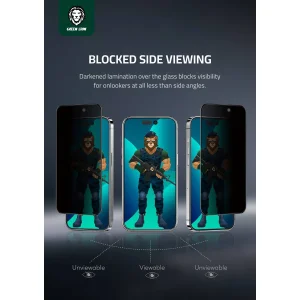 محافظ صفحه نمایش حریم شخصی گرین مدل 3D Pv-Pet Pro مناسب برای گوشی موبایل اپل iPhone 14 Pro