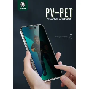 محافظ صفحه نمایش حریم شخصی گرین مدل 3D Pv-Pet Pro مناسب برای گوشی موبایل اپل iPhone 14 Pro
